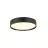 SLV Decona Wand und Deckenleuchte Aluminium Schwarz Rund 18W 1450lm - 930 Warmweiß | IP44 - Höchste Farbwiedergabe - Dimmbar 