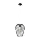 Eglo Pendelleuchte Newtown Stahl Schwarz | IP20 - Geeignet für 1x E27 